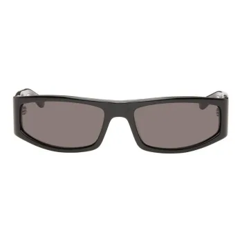 COURREGES Acetate Rectangular Sunglasses Unisex Black