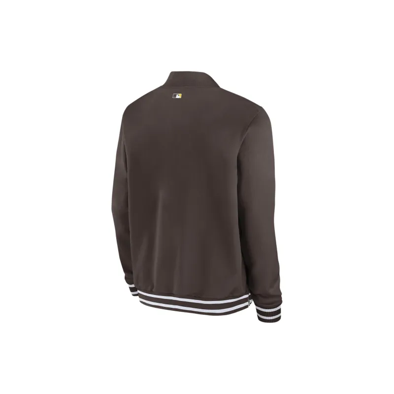 Nike San Diego Padres Authentic Collection Men's Nike Mlb Full Zip Bomber Jacket-1