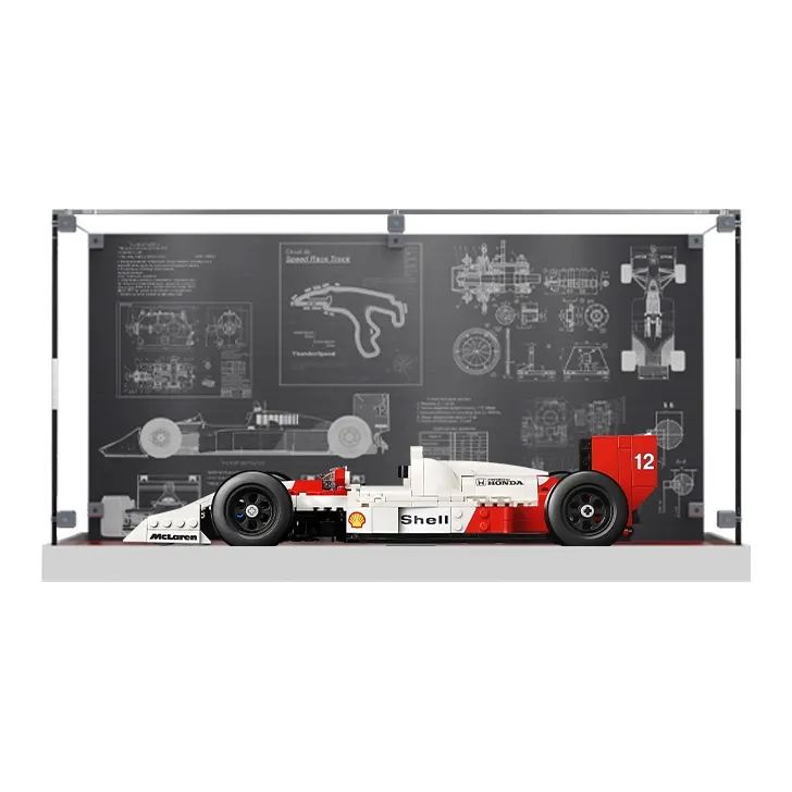 KGBOX ICONS10330 McLaren MP4/4F1 With Ayrton Senna Racing Display Case Model Accessories-6