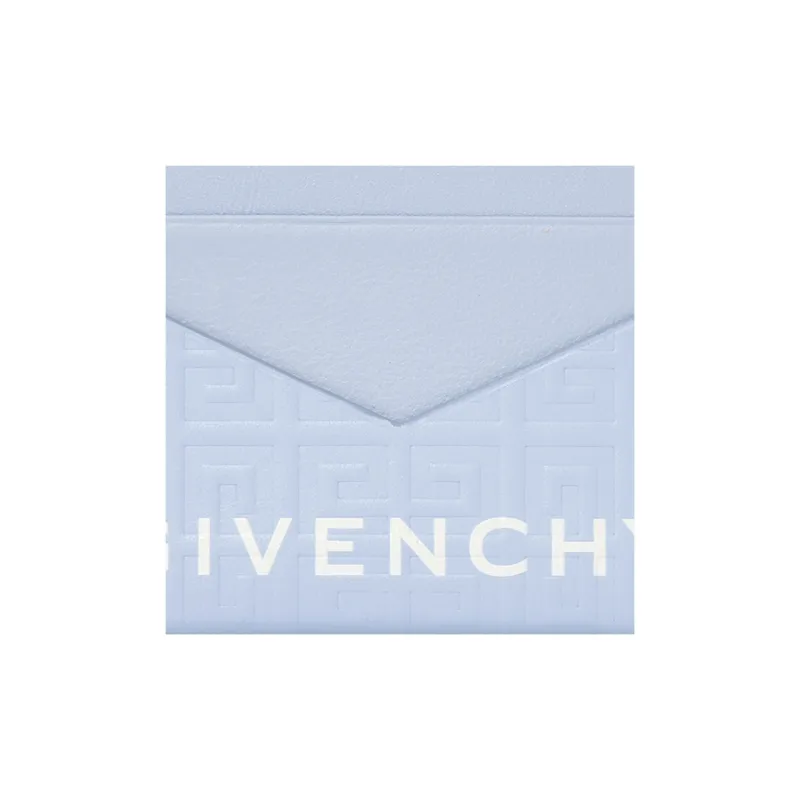 Givenchy Cow Leather Card Holder Women's Pink Blue-5