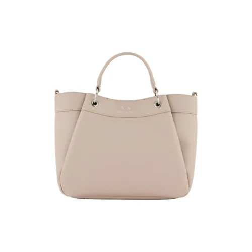 ARMANI EXCHANGEAE Polyurethane Tote Bag, Shopping Bag, Shoulder Bag, Crossbody Bag, Handbag Medium Size Women's Khaki
