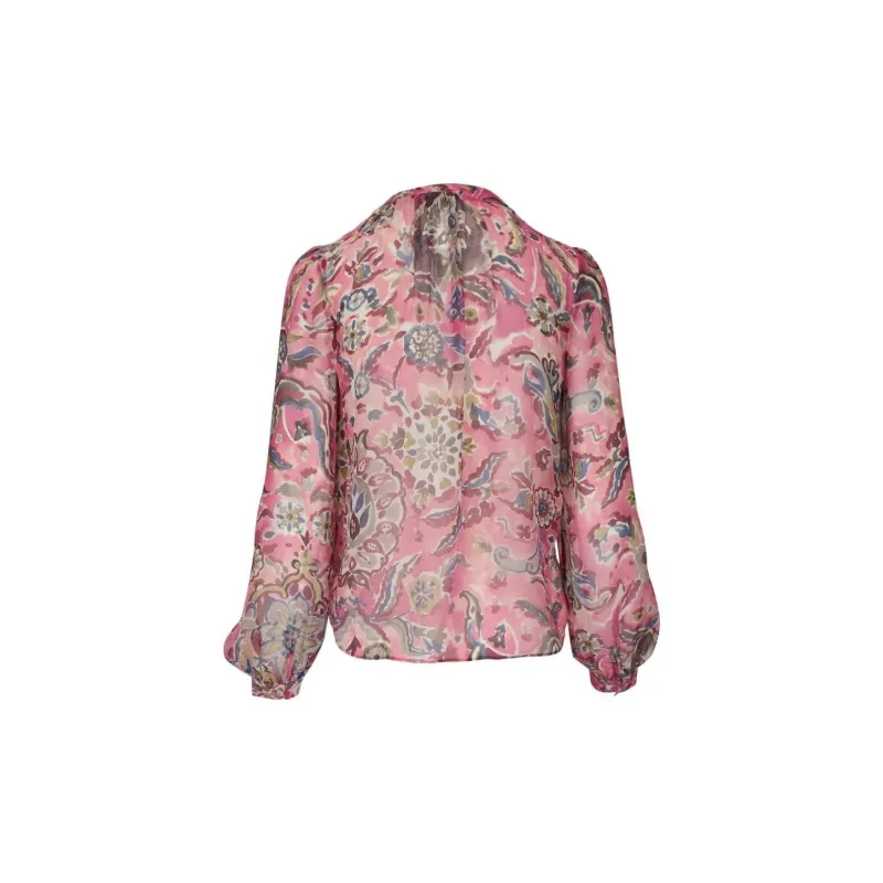 VERONICA BEARD Ashlynn Floral Silk Blouse-1