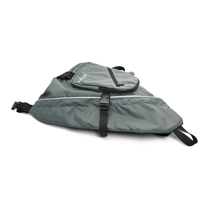 MYEDITION Quiver Bag Hobo Bag Cycling Bag Crossbody Bag Polyester Brown/Black/Asphalt Gray Unisex-8