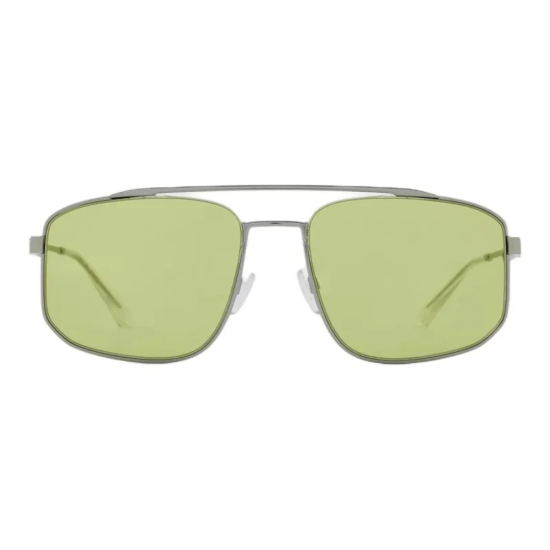 EMPORIO ARMANI Metal Aviator Sunglasses Men's Silver-1