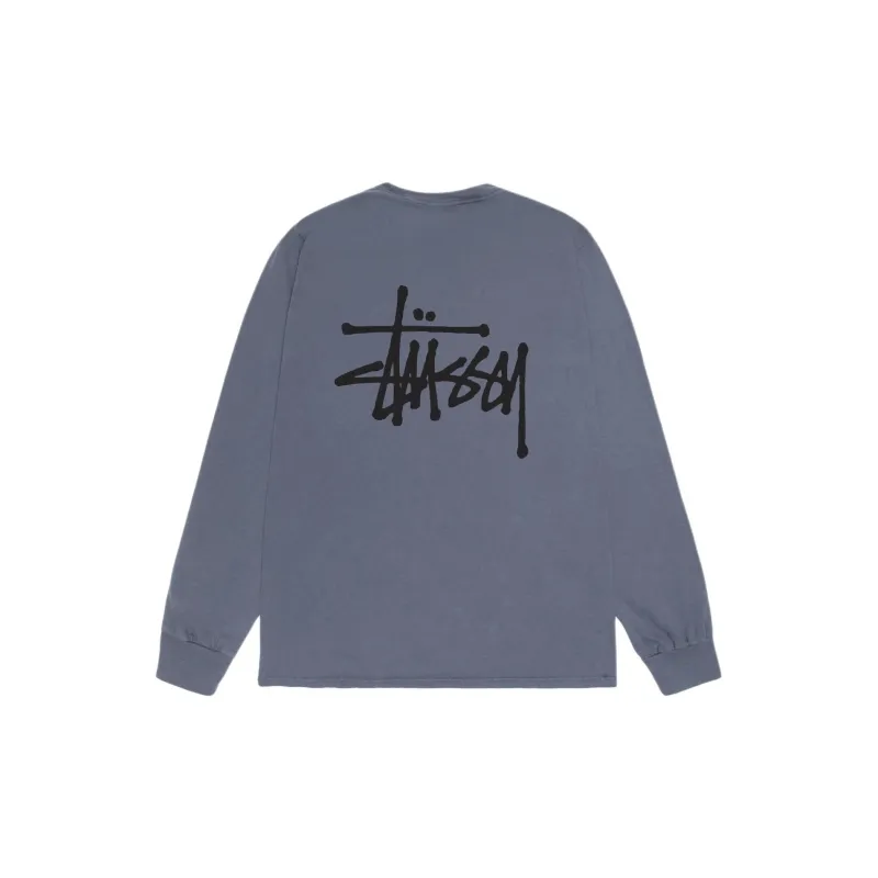 Stussy Basic Pigment Dyed Long Sleeve Tee-3