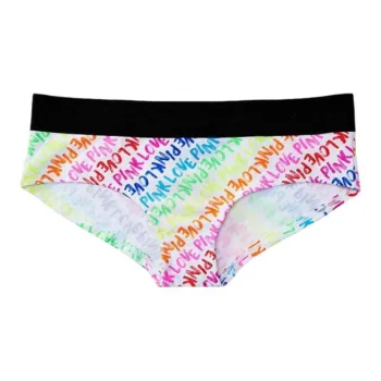 VICTORIA'S SECRET Underpants Women's 1 Pack Multicolor Letter Print