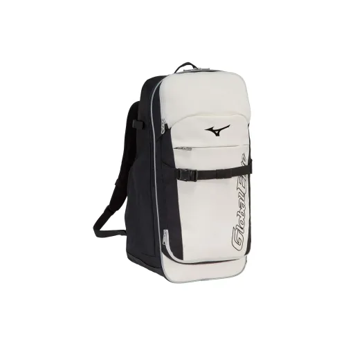 Mizuno Polyester Composite Leather Backpack Unisex Gray White