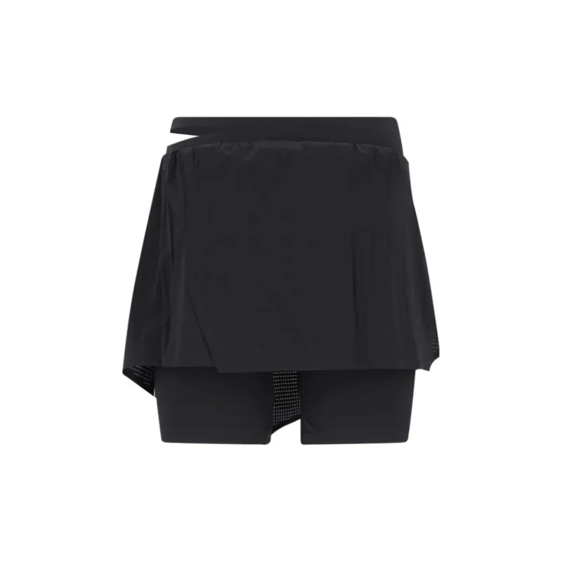Y 3 Logo printed Mesh Skort-1