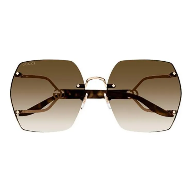 GUCCI Geometric Frame Sunglasses-1