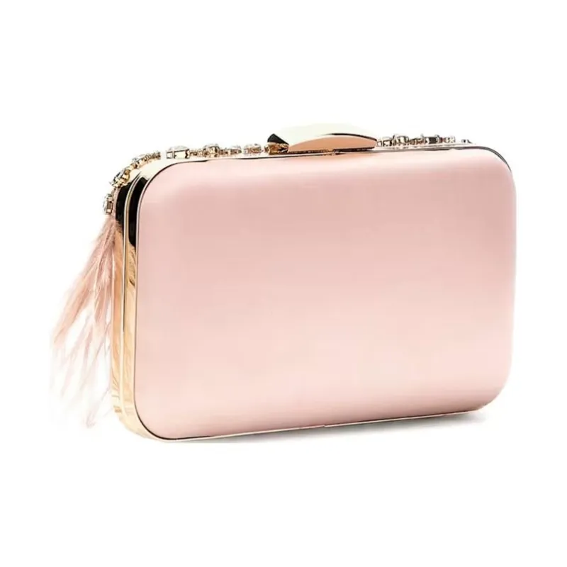 GUESS Artificial Leather Clutch Women's Rose Pink-1