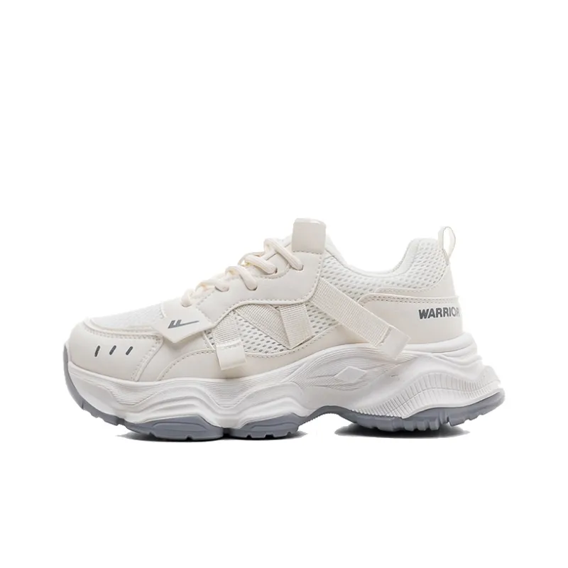 Warrior Cushioning Height Increasing Abrasion Resistant Slip Resistant Low Top Chunky Sneakers Women's-0