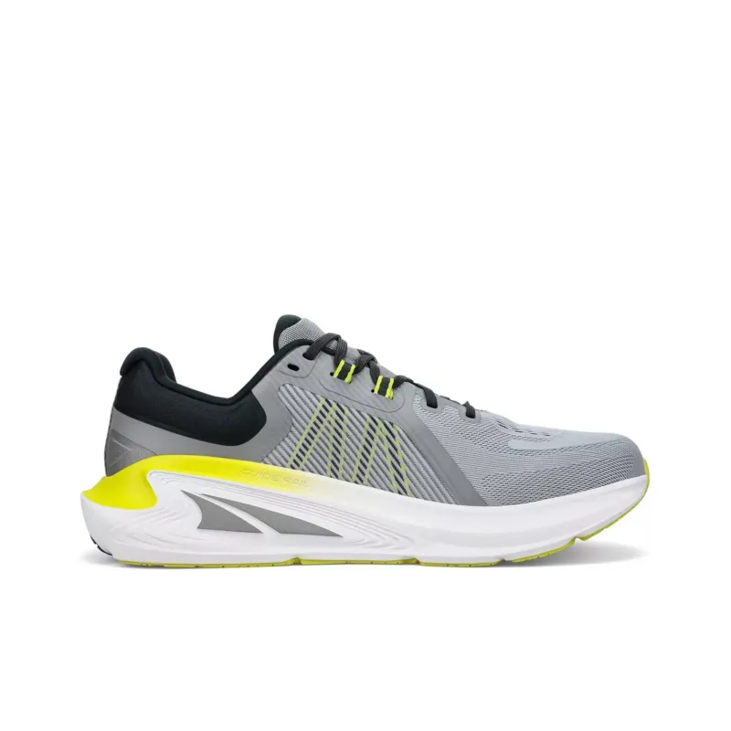 Altra Paradigm 7 Cushioning Anti Slip And Wear Resistant Low Top Running Shoes Men's Gray White Yellow-1