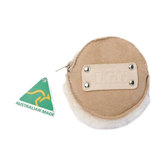 UGG Shearling Wallet Unisex Sand-1