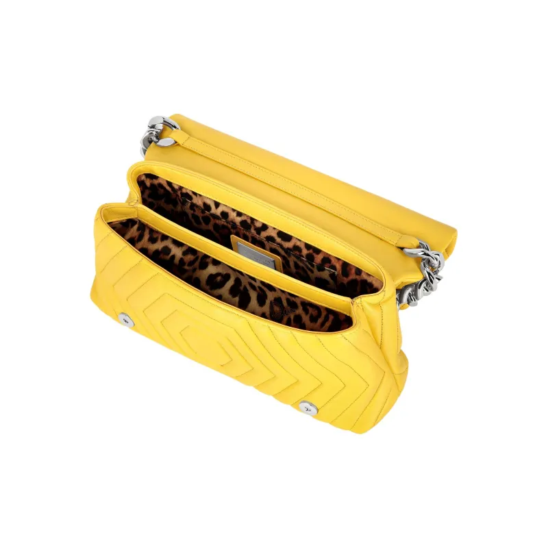 PHILIPP PLEIN Nappa Sheepskin Handbag Shoulder Bag Women's Yellow-2