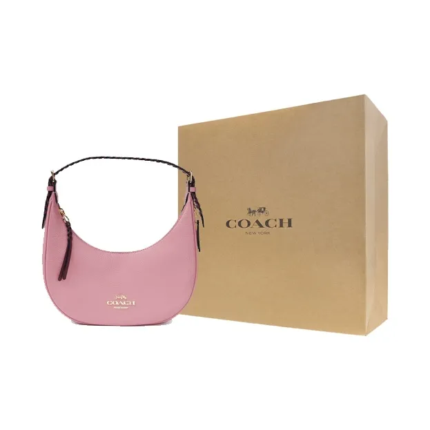 COACH Bailey Leather Hobo Bag, Shoulder Bag, Handbag Medium Size Women's Cherry Blossom Pink-8