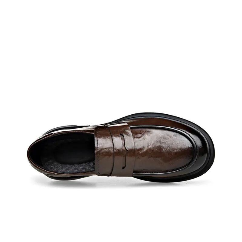 GZZ Men's Casual Shoes Men Low Top Black/Brown-13