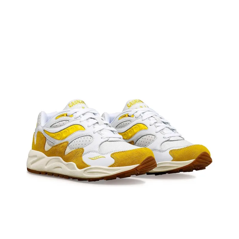 saucony Grid Shadow 2 'Ivy Prep - White Yellow'-2