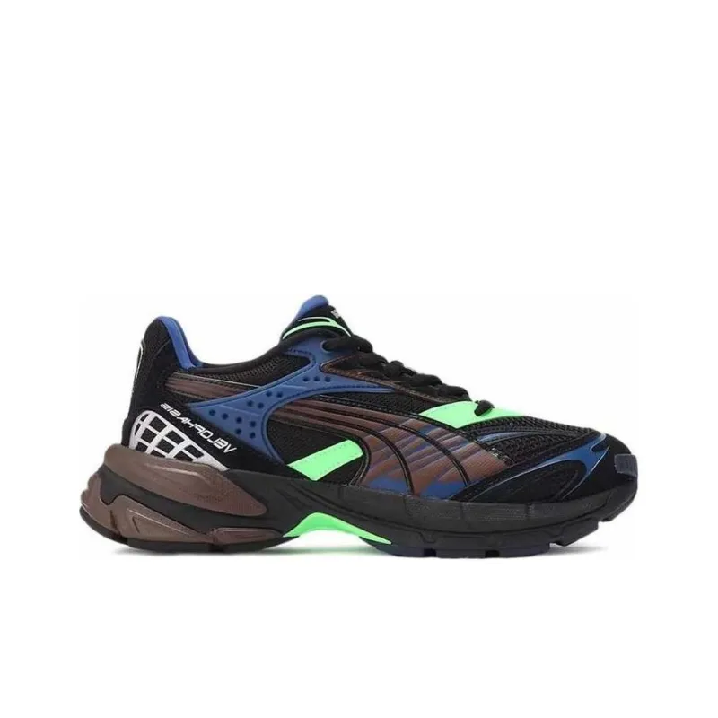 XLARGE x PUMA Velophasis Cushioning Wear Resistant Low Top Casual Shoes Unisex Black-1