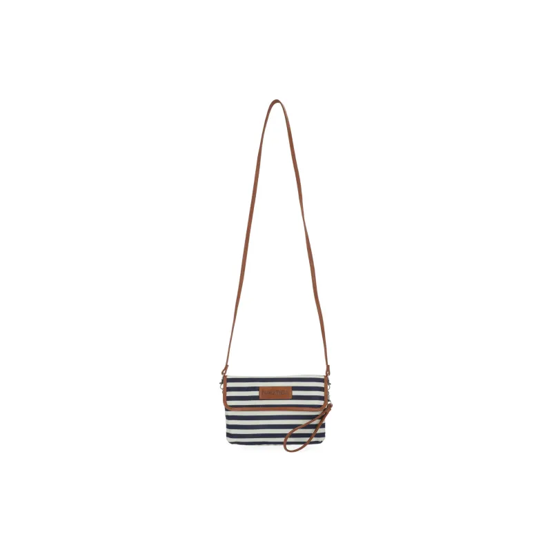 NAUTICA Nylon Clutches Shoulder Bag Crossbody Bag Mini Women's Work Shirt Blue-4