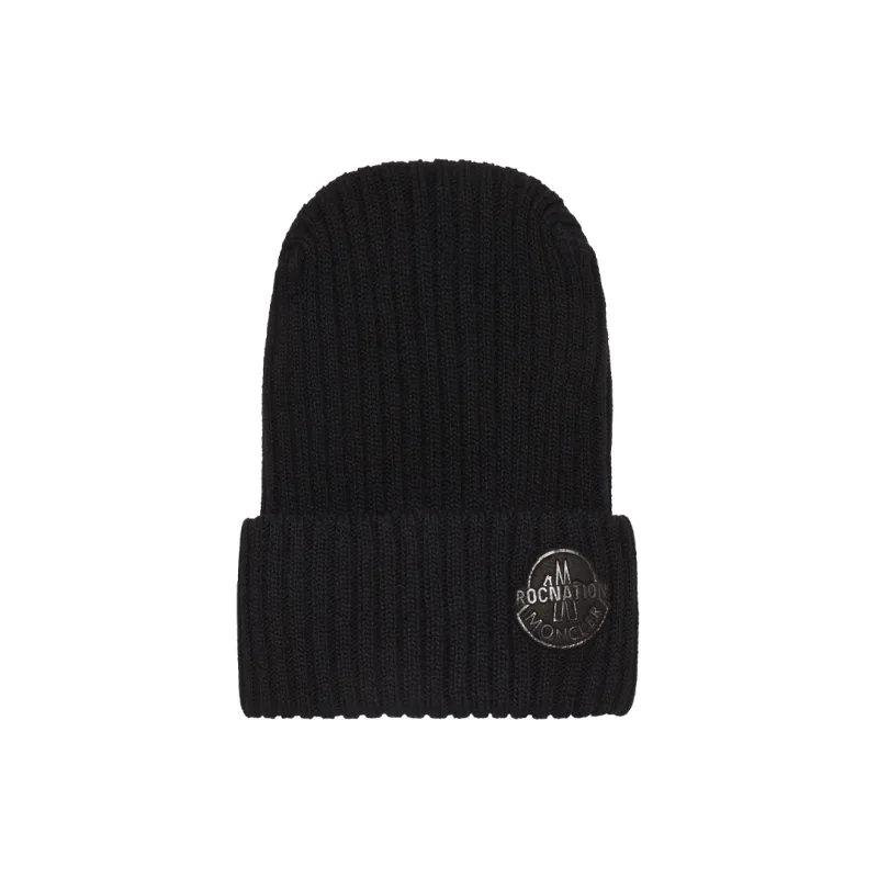 MONCLER GENIUS Virgin Wool Beanies Men's Black-0