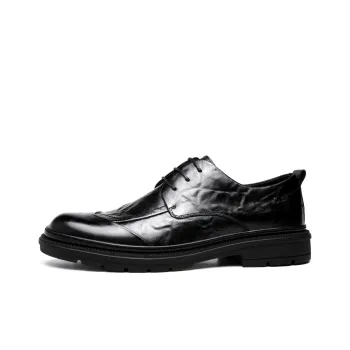 FAPAI Men's Casual Shoes Men Low Top Brown/Black