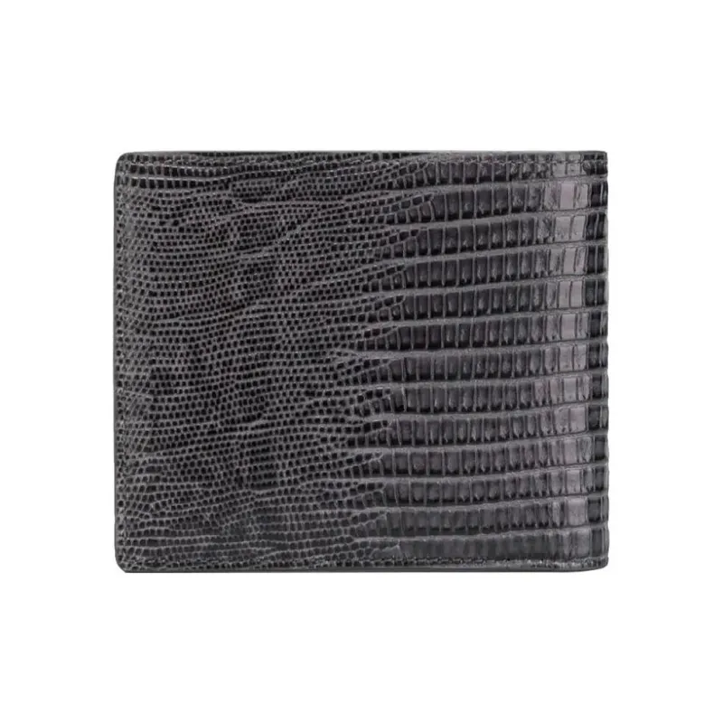 MONTBLANC Meisterstuck Lizard Pattern Leather Card Clip Wallet Card Holder Men's Black-1