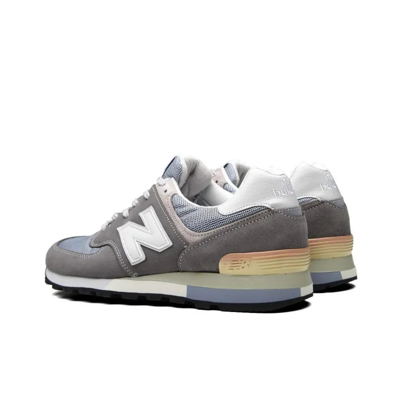 New Balance NB 575 Abrasion Resistant Breathable Low Top Running Shoes Unisex White Gray-3