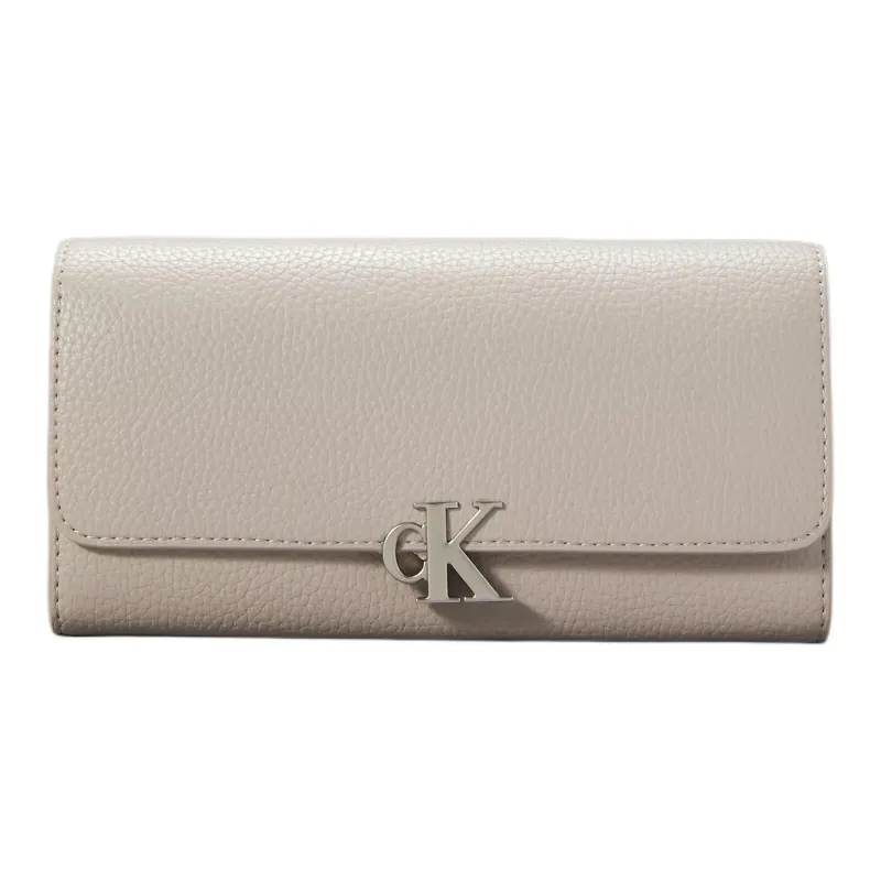 CALVIN KLEIN PU Wallet Women's Beige-0