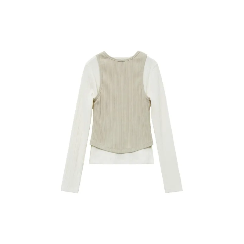 Marithe Francois Girbaud SS24 Casual Suit Women's Cream-1