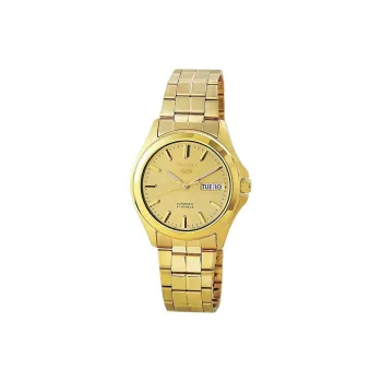 SEIKO Automatic Mechanical Movement Stainless Steel Strap Watch Men's Watches Gold Dial