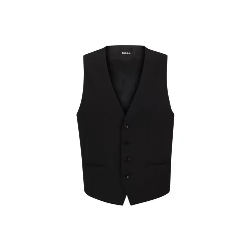 HUGO BOSS Vests Men Black