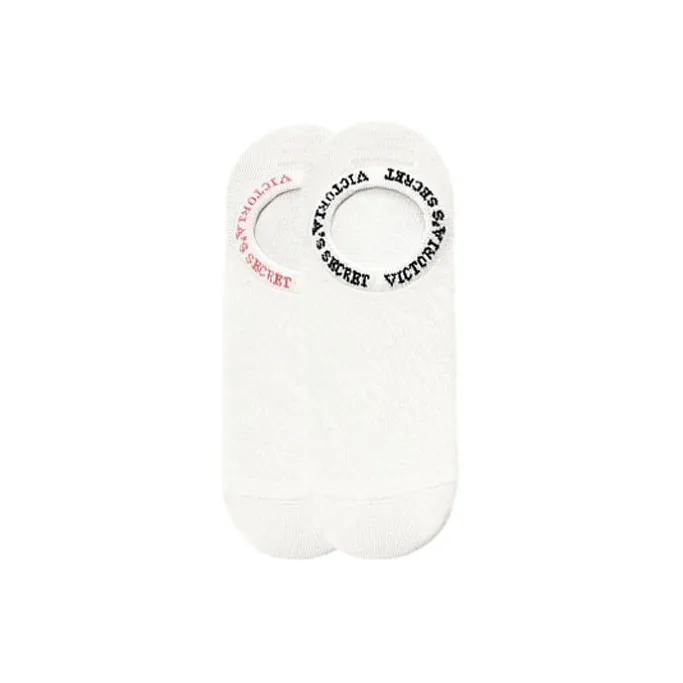 VICTORIA'S SECRET No Show Socks Women's 1 Pack White-0