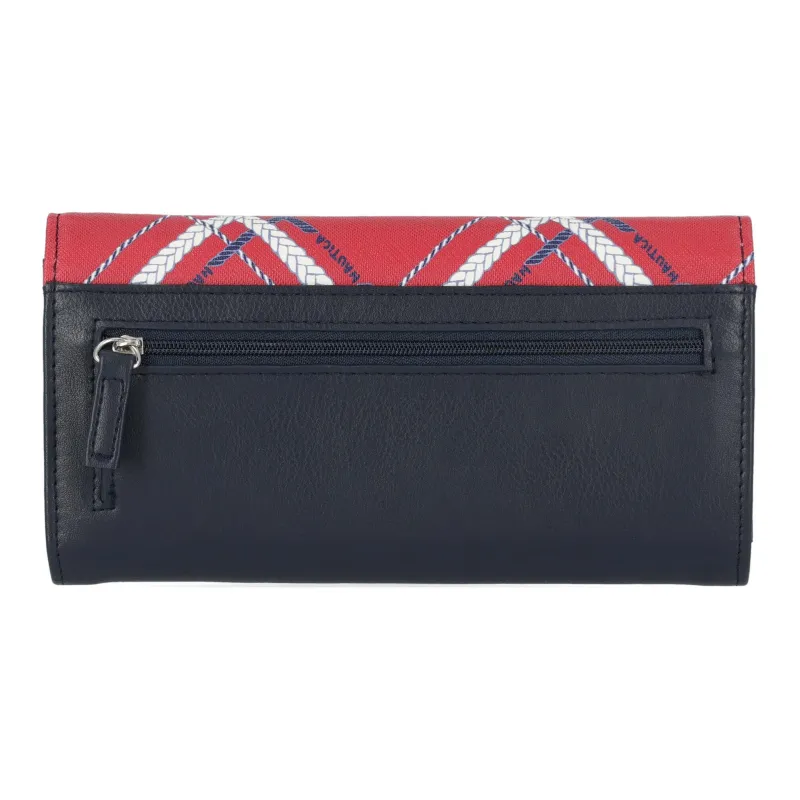 NAUTICA Polyvinyl Chloride Wallet Women's Maritime Red And Orange-3