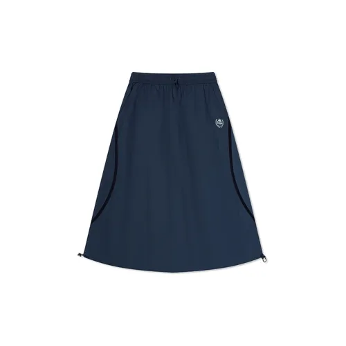 Kappa Casual Long Skirts Women's Dark Blue Gray - 0123