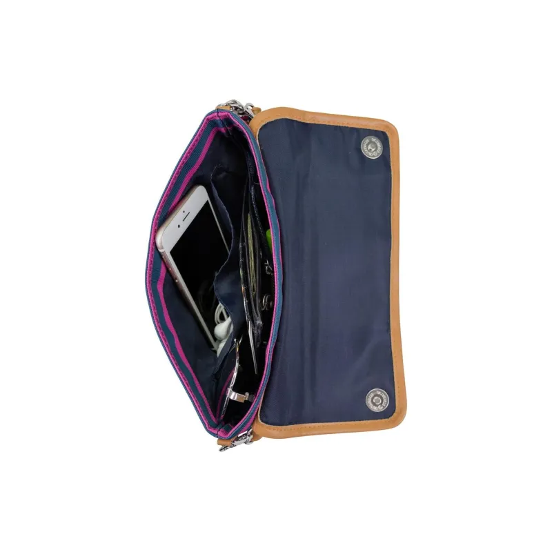 NAUTICA Nylon Clutches Shoulder Bag Crossbody Bag Women's Peacock Fish Grape Color-3