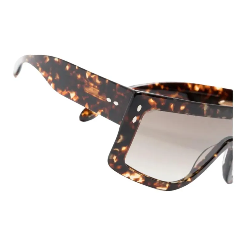 ISABEL MARANT Eyewear Havana Shield-frame Sunglasses-2