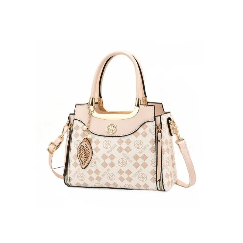 PINK·LAND PU One Shoulder Handbags Women's Brown/Coffee/Ecru-5