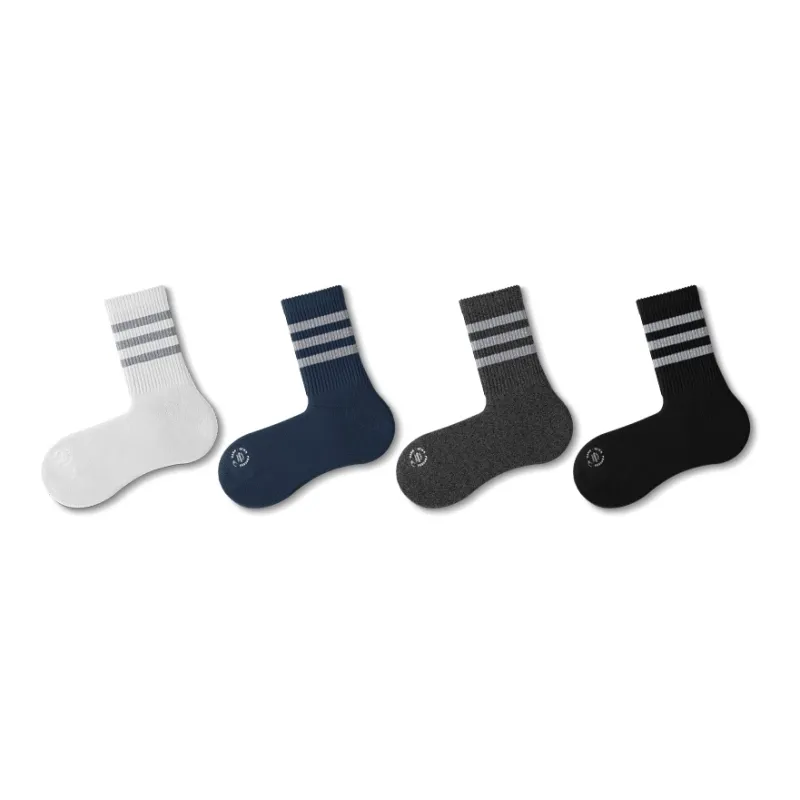 FUGEER Mid-Calf Socks Men's 4 Pack-10