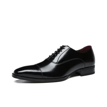 XIAOTOULANG Dress Shoes Men Low Top Black/Brown