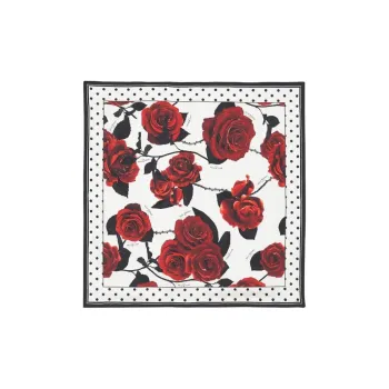 BALMAIN Roses And Polka Dot Scarf