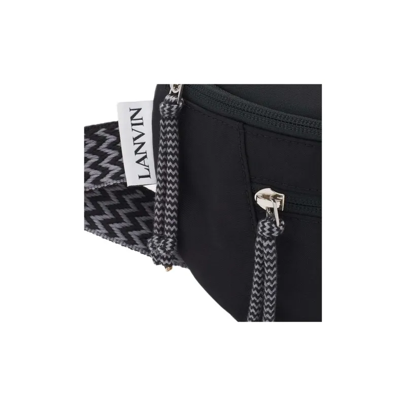 Lanvin Curb Nylon Fanny Pack Men's Black-5