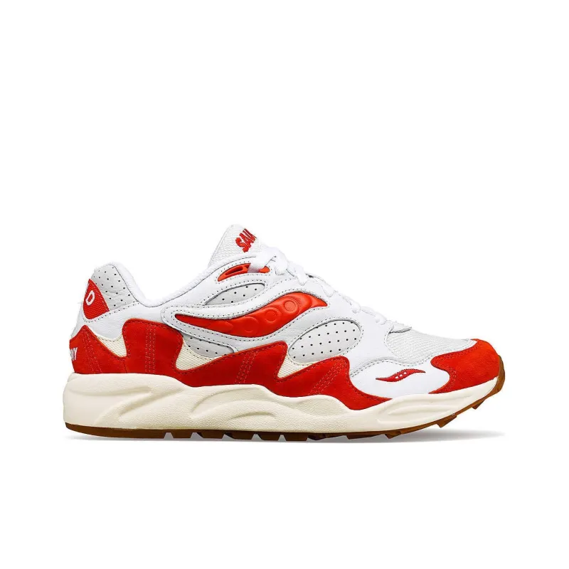 Saucony Grid Shadow 2 Ivy Prep White Red-1
