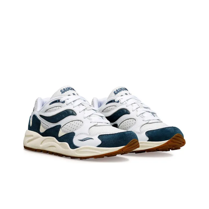 saucony Grid Shadow 2 'Ivy Prep - White Navy'-2