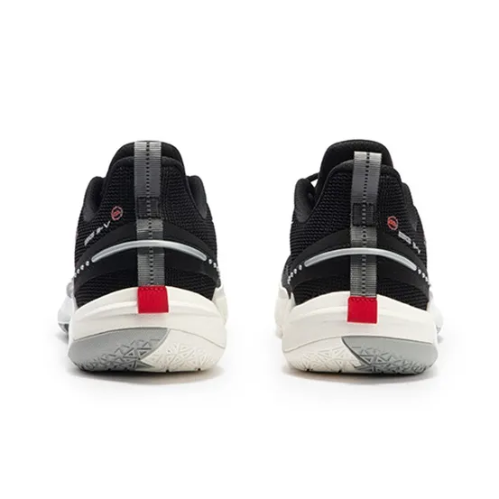 361° BIG3 5.0 Quick Basketball Shoes Unisex Low Top Black/Silver-3