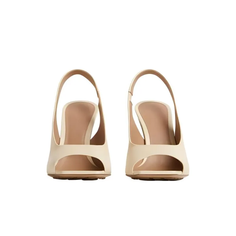 Bottega Veneta Knot One Strap Sandals Women's Beige-2