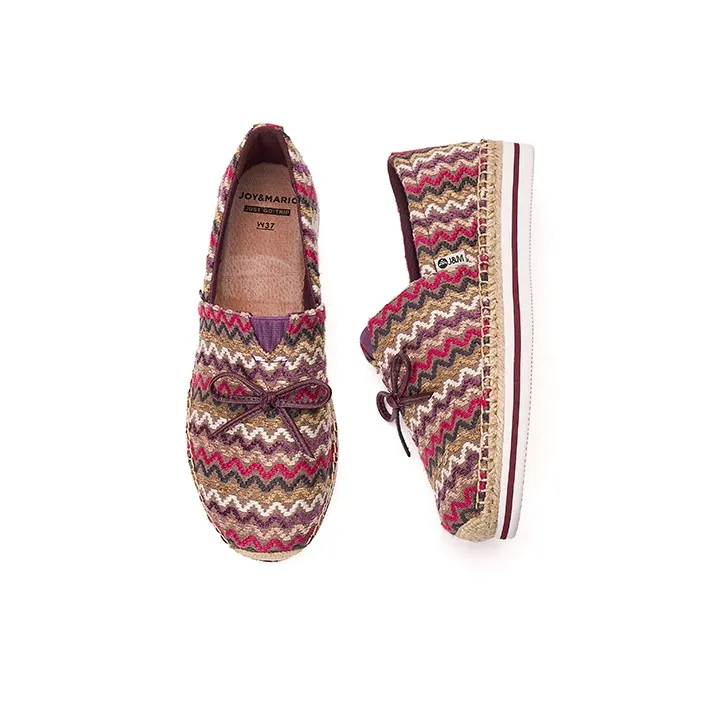 Joy&Mario Espadrilles Women's Beige/Red/Blue-11