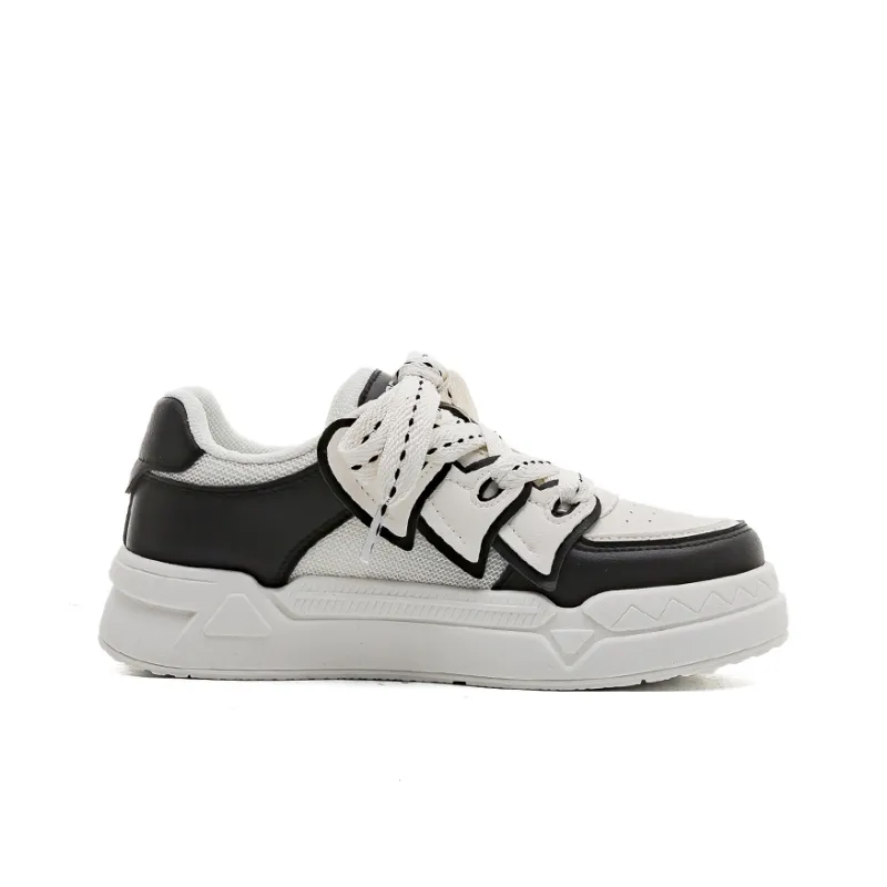 RENBEN Height Increasing Balance Wear-Resistant Low-Top Skateboard Shoes Women's-5