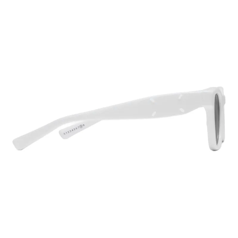 GENTLE MONSTER Plate Frame Irregular Shape Sunglasses Unisex White-1