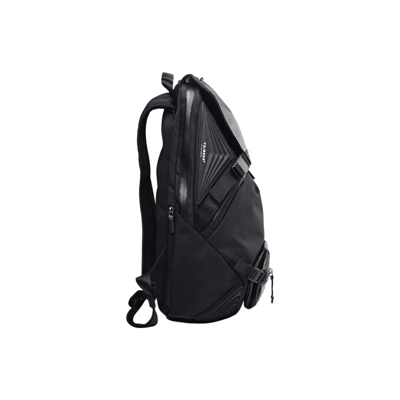 TAJEZZO PVC Combo Bag Backpack Regular Unisex Black-4