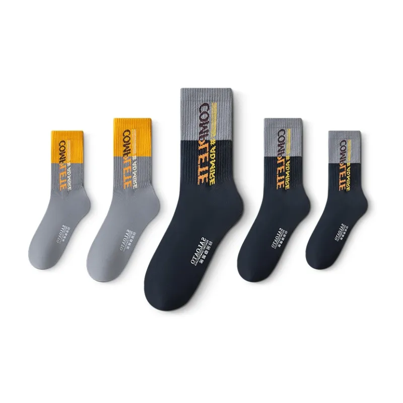 Taste The Color Knee High Socks Unisex 5 Pack-24